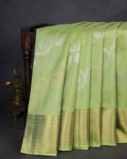 Green Kanchipuram Kota Saree