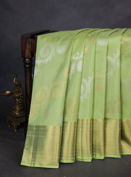Green Kanchipuram Kota Saree