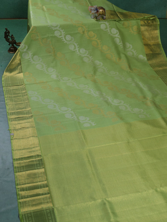 Green Kanchipuram Kota Saree