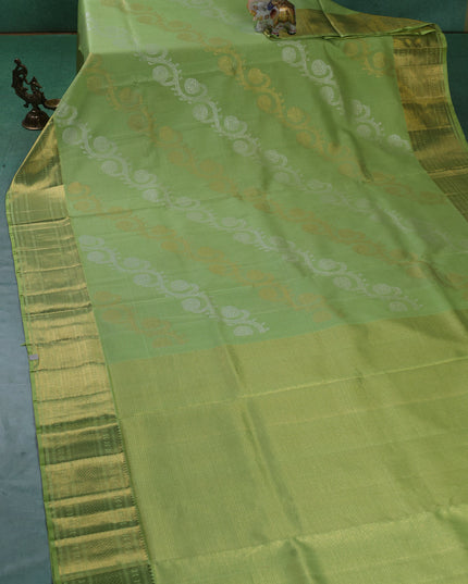 Green Kanchipuram Kota Saree