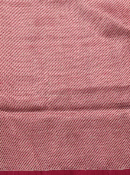 Magenta Pink Banarasi Kora Saree