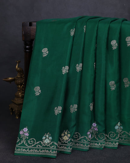 Green Banarasi Silk Saree
