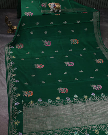 Green Banarasi Silk Saree