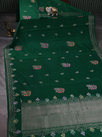 Green Banarasi Silk Saree