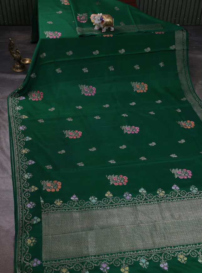 Green Banarasi Silk Saree