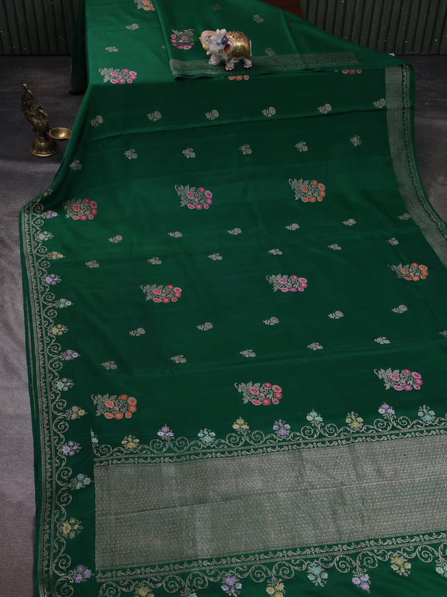 Green Banarasi Silk Saree