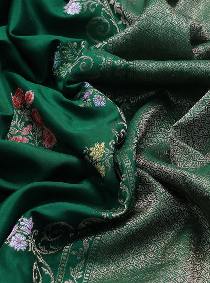 Green Banarasi Silk Saree