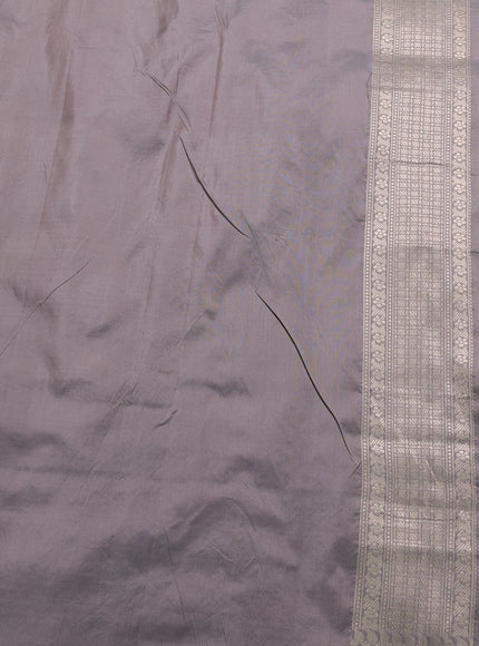 Grey Banarasi Silk Saree