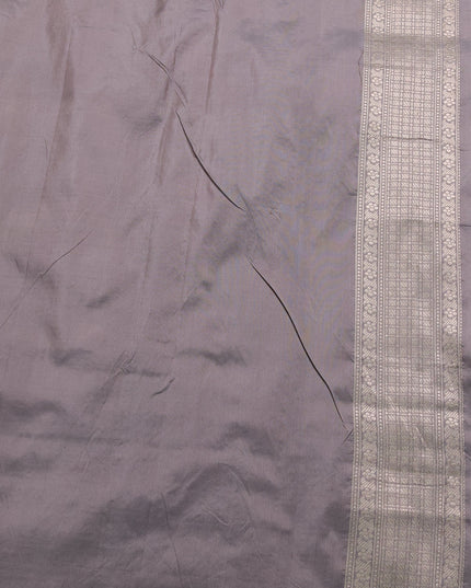 Grey Banarasi Silk Saree