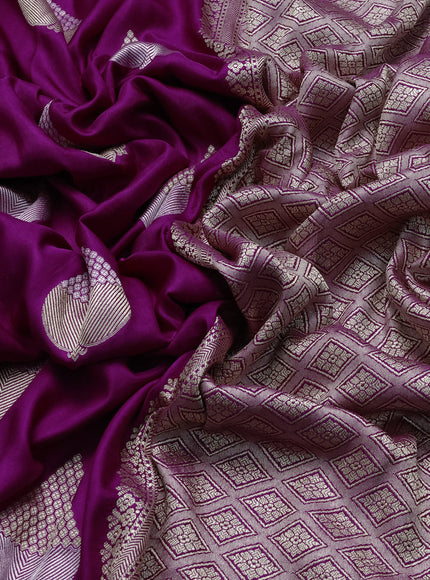 Purple Banarasi Silk Saree