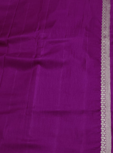 Purple Banarasi Silk Saree