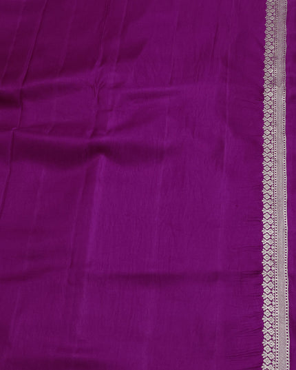 Purple Banarasi Silk Saree