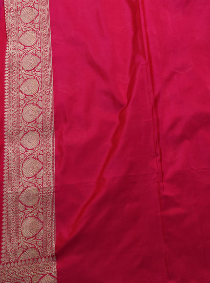 Rani Pink Banarasi Silk Saree