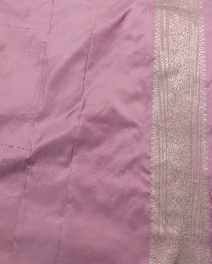 Pastel Pink Banarasi Silk Saree