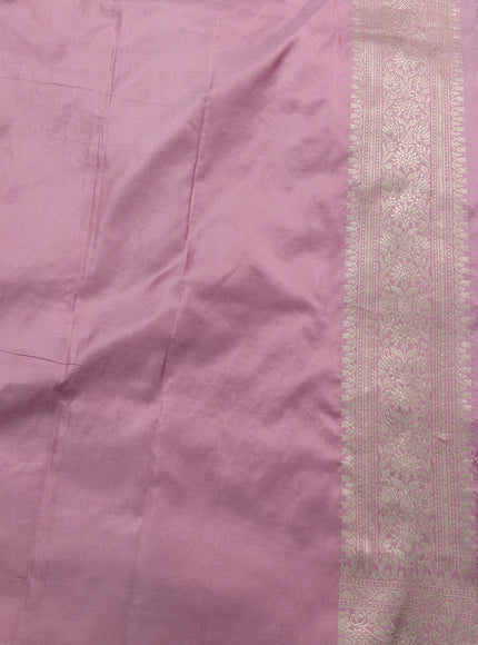 Pastel Pink Banarasi Silk Saree