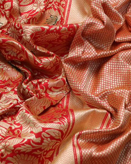 Red Banarasi Gaduwa Silk Saree