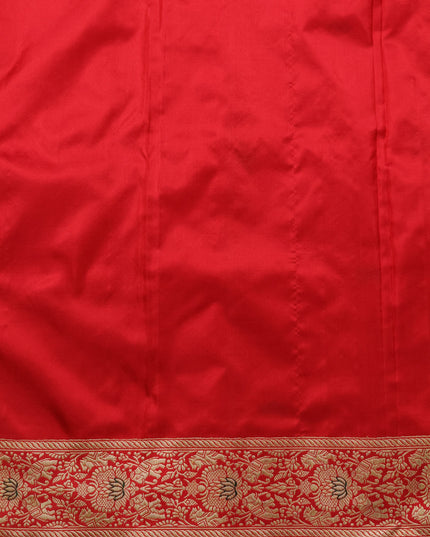 Red Banarasi Gaduwa Silk Saree