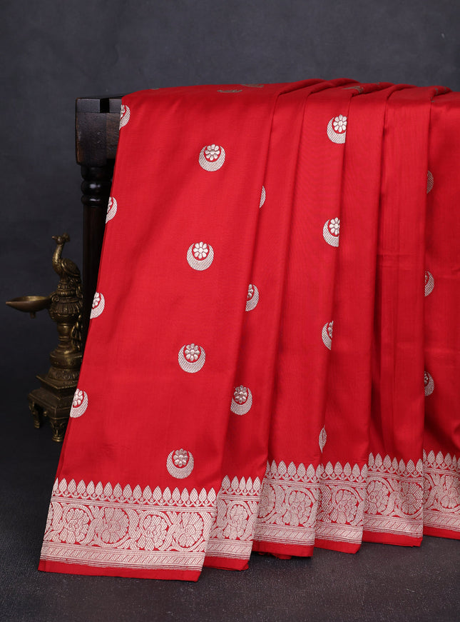 Red Banarasi Silk Saree