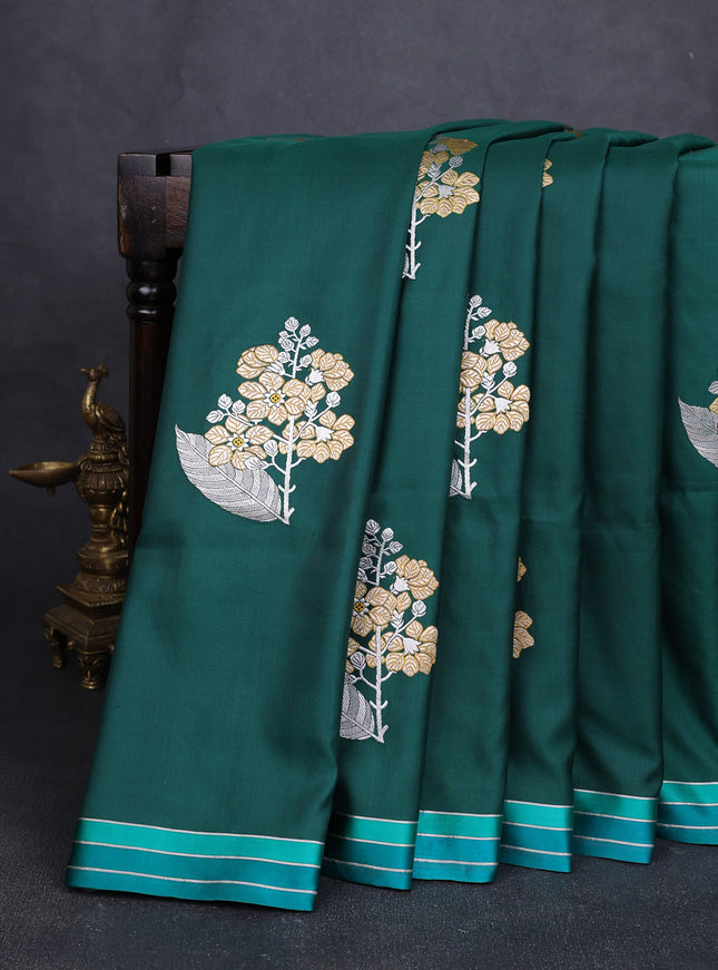 Green Banarasi Silk Saree