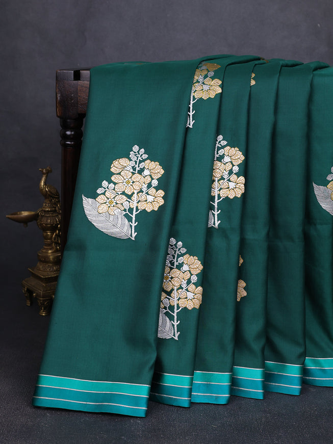 Green Banarasi Silk Saree