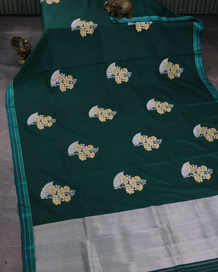 Green Banarasi Silk Saree