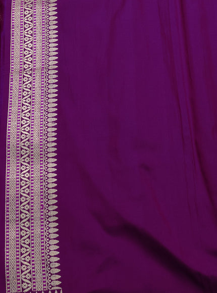 Purple Banarasi Silk Saree