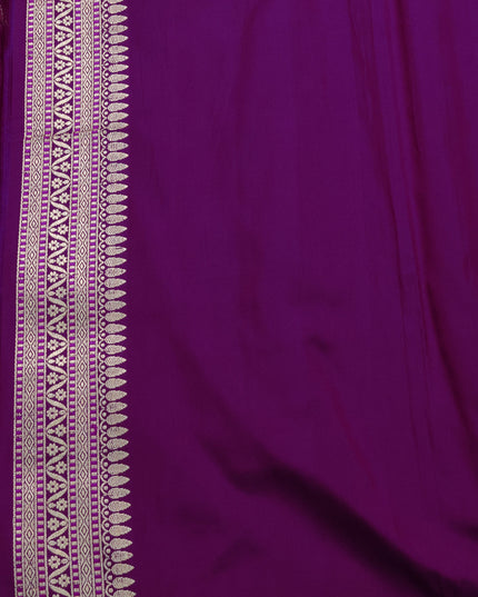 Purple Banarasi Silk Saree