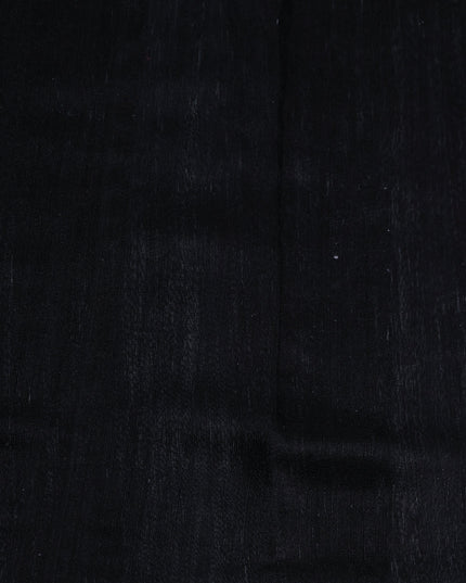 Black Organza Printed Silk Saree