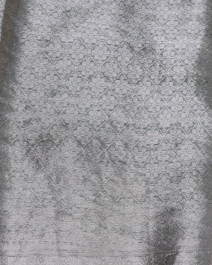 Grey Organza Embroidery Saree