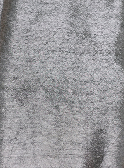 Grey Organza Embroidery Saree