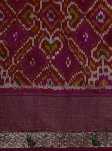 Rani Pink Organza Embroidery Saree