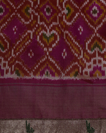 Rani Pink Organza Embroidery Saree