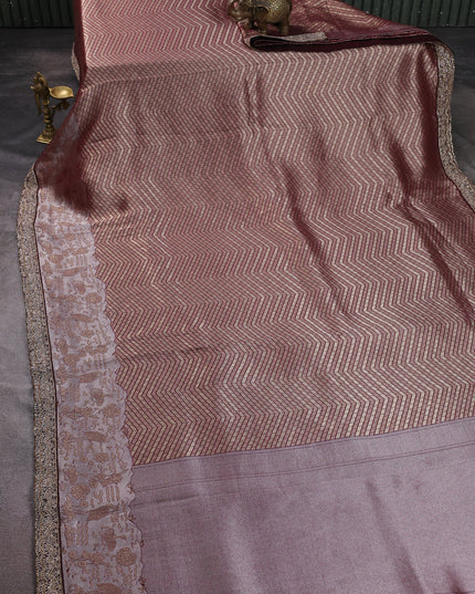 Maroon Banarasi Silk Saree
