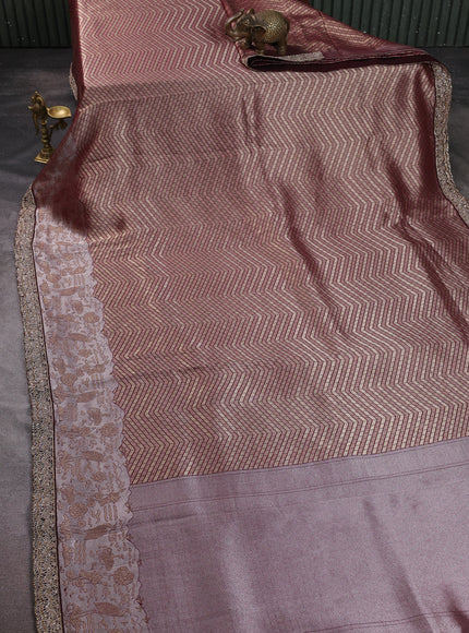 Maroon Banarasi Silk Saree