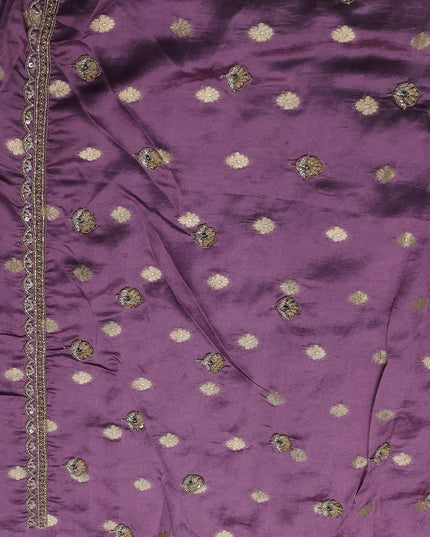 Purple Banarasi Silk Saree
