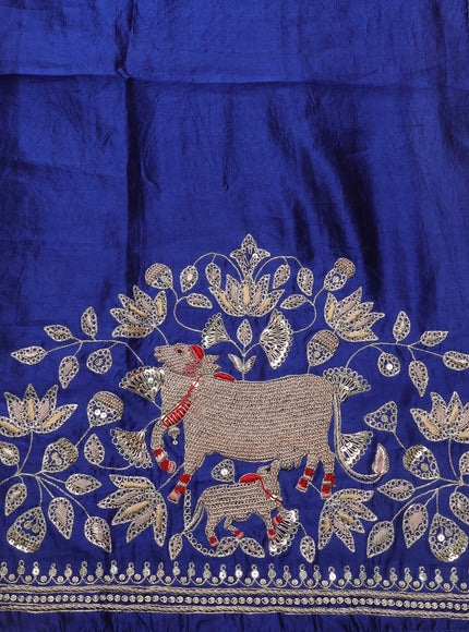 Beige Tissue Silk Saree