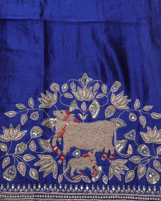Beige Tissue Silk Saree