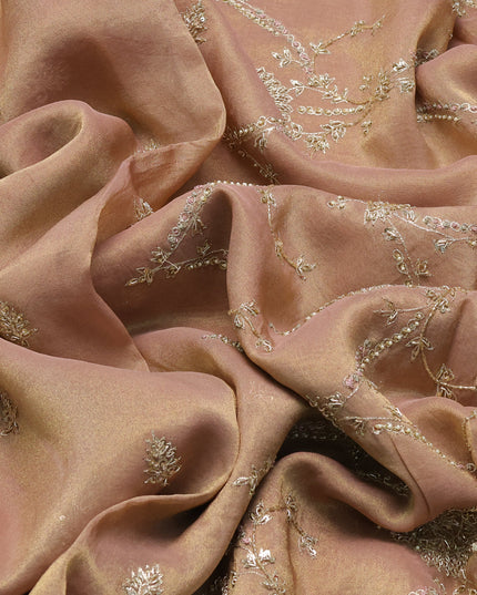 Copper Tissue Silk Saree