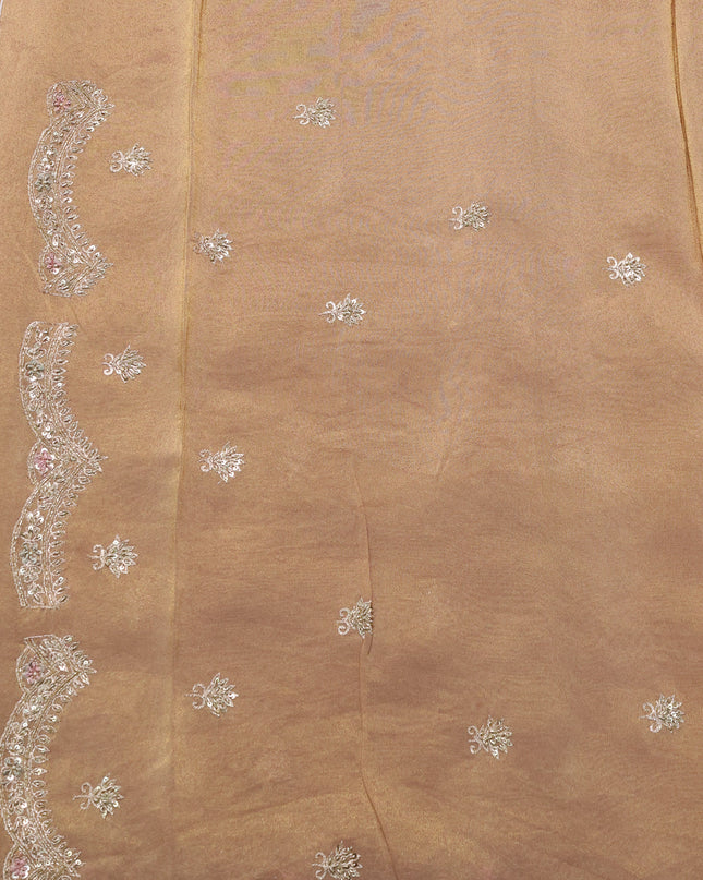 Copper Tissue Silk Saree