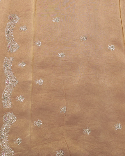 Copper Tissue Silk Saree
