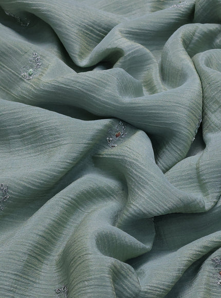 Pastel Blue Tissue Silk Saree