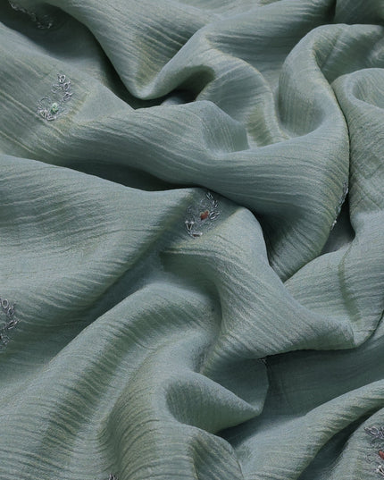 Pastel Blue Tissue Silk Saree