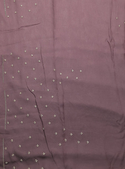 Mild Rosy Brown - Rosy Brown Georgette Sequin Embroidery Saree