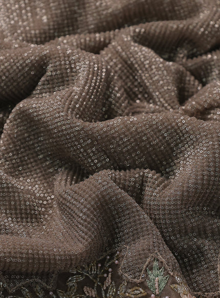 Chikku Netted Sequin Embroidery Saree