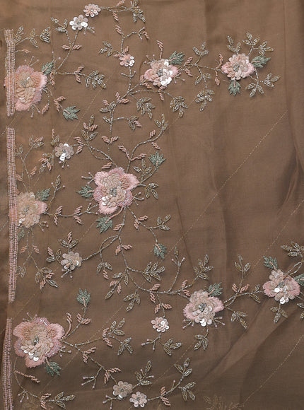 Chikku Netted Sequin Embroidery Saree