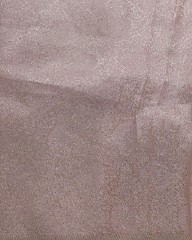 Mild Peach Georgette Embroidery Silk Saree