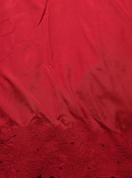 Red Patan Patola Embroidery Silk Saree