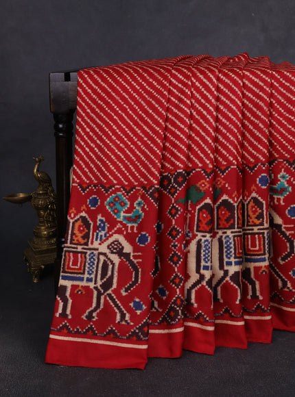Red Patan Patola Silk Saree