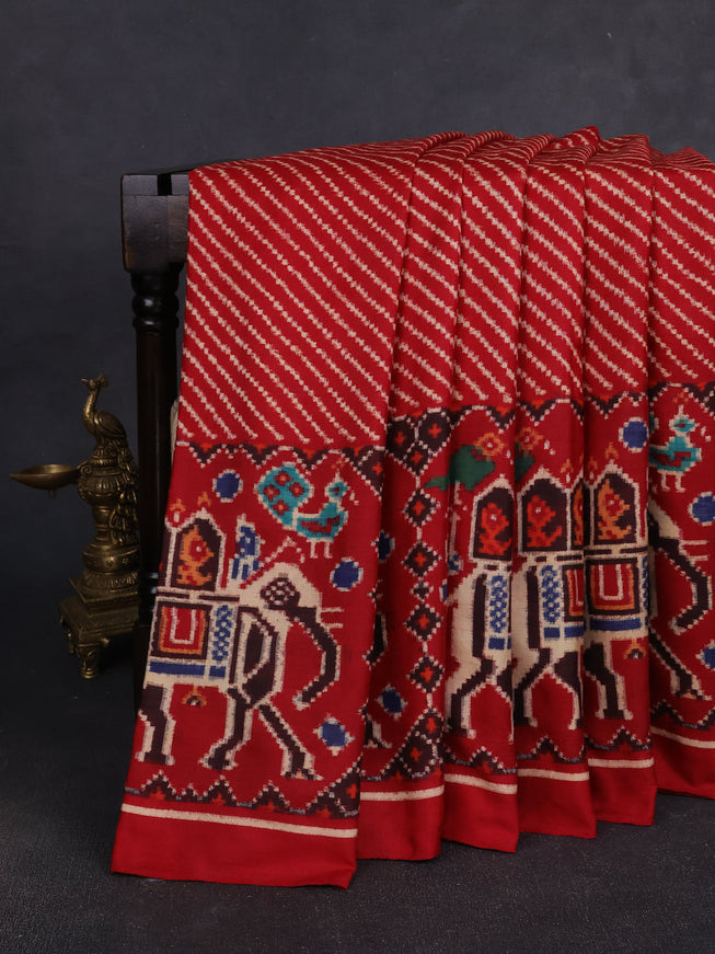 Red Patan Patola Silk Saree