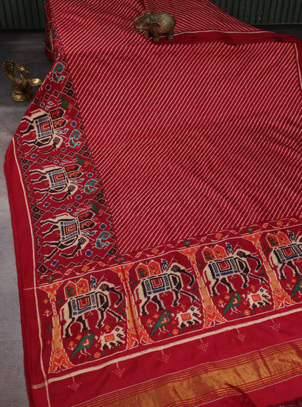 Red Patan Patola Silk Saree
